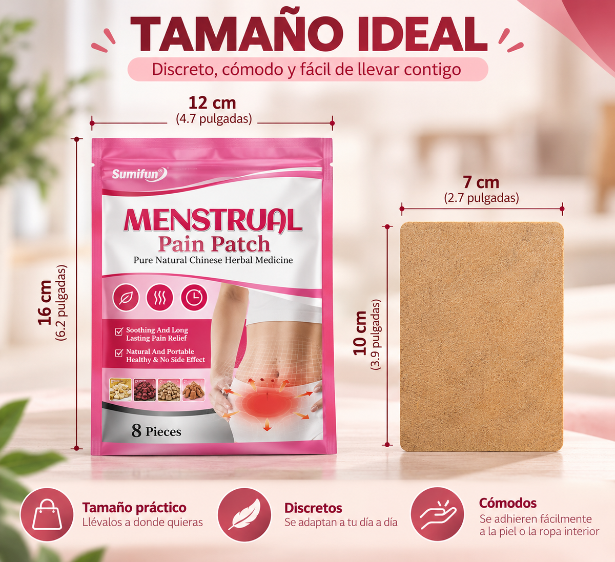 Parches para Aliviar el Dolor Menstrual
