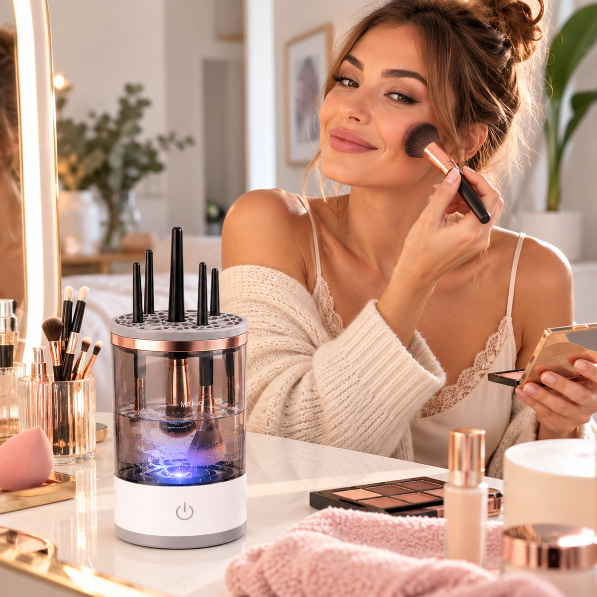 Limpiador de Brochas de Maquillaje