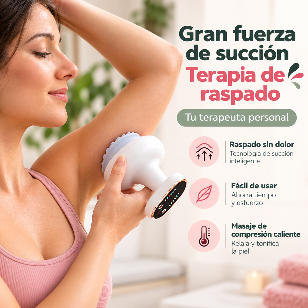 Masajeador Anticelulítico Recargable por Succión y Calor