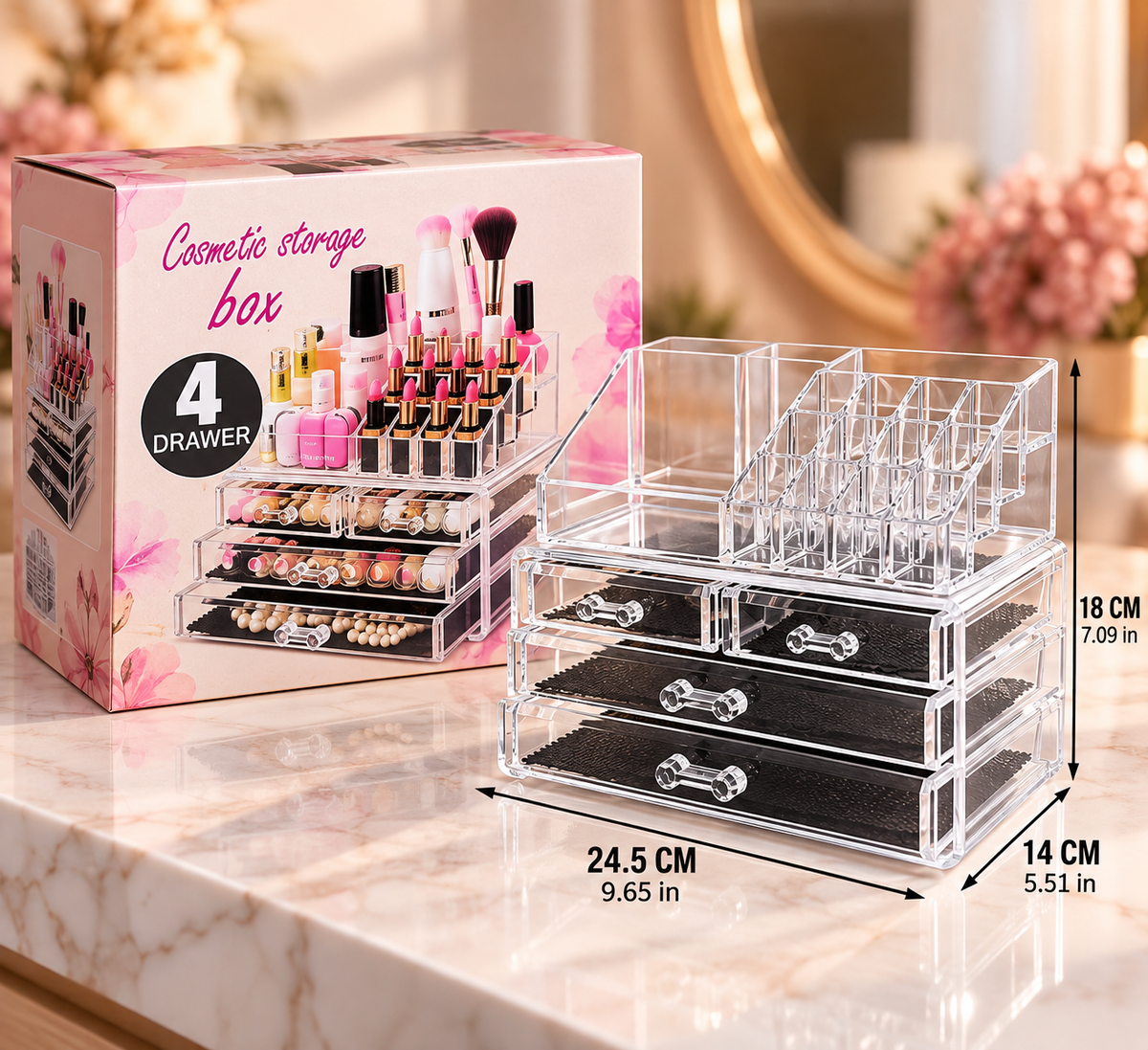 Organizador de Maquillajes 4 planta